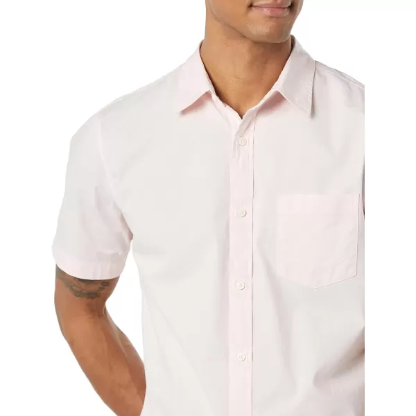 Amazon Essentials Mens SlimFit ShortSleeve Poplin ShirtPink