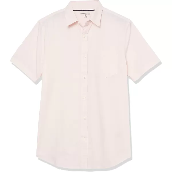 Amazon Essentials Mens SlimFit ShortSleeve Poplin ShirtPink