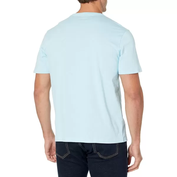 Amazon Essentials Mens SlimFit ShortSleeve VNeck TShirt Pack of 2Light Blue