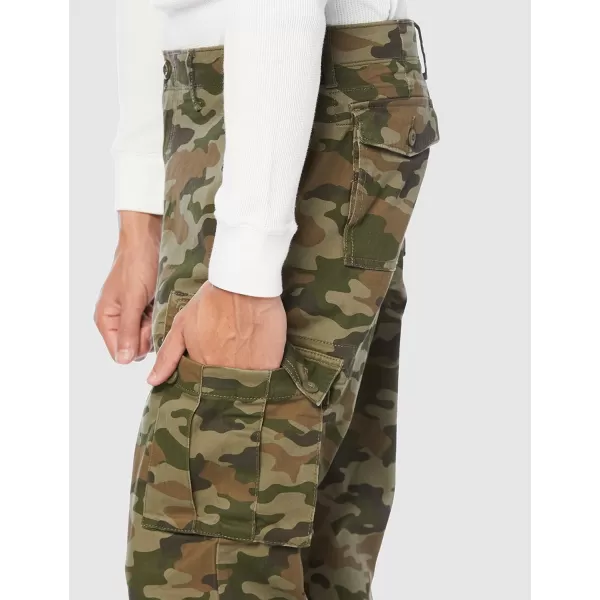 Amazon Essentials Mens SlimFit Stretch Cargo PantGreen Camo