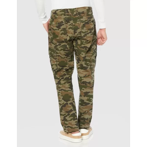 Amazon Essentials Mens SlimFit Stretch Cargo PantGreen Camo