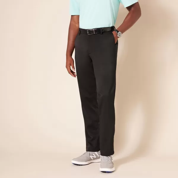 Amazon Essentials Mens SlimFit Stretch Golf PantPolyester Blend Black