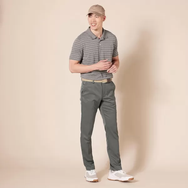 Amazon Essentials Mens SlimFit Stretch Golf PantPolyester Blend Grey