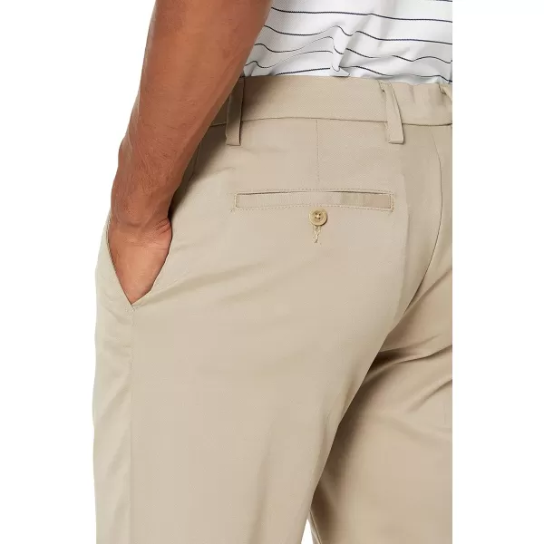 Amazon Essentials Mens SlimFit Stretch Golf PantPolyester Blend Khaki Brown