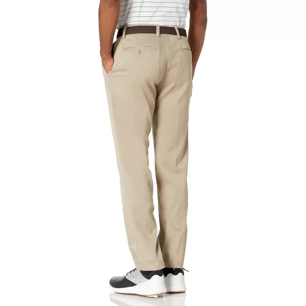 Amazon Essentials Mens SlimFit Stretch Golf PantPolyester Blend Khaki Brown