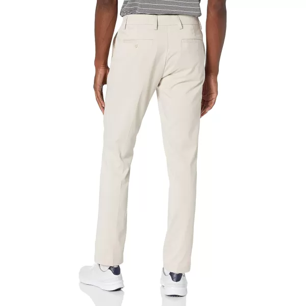 Amazon Essentials Mens SlimFit Stretch Golf PantPolyester Blend Light Beige