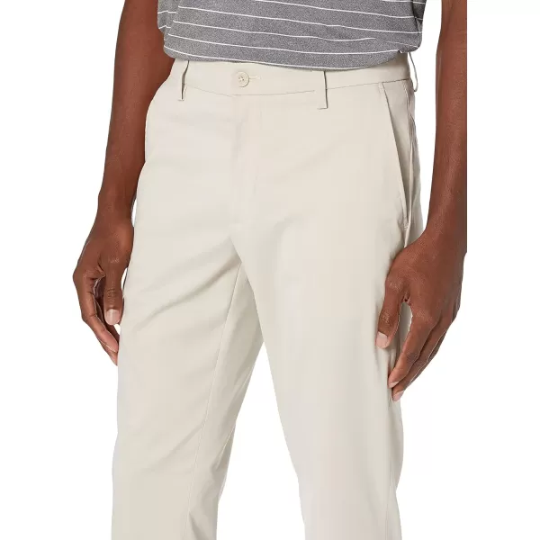 Amazon Essentials Mens SlimFit Stretch Golf PantPolyester Blend Light Beige