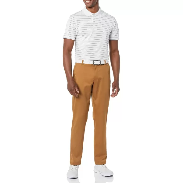 Amazon Essentials Mens SlimFit Stretch Golf PantPolyester Blend Light Khaki Brown