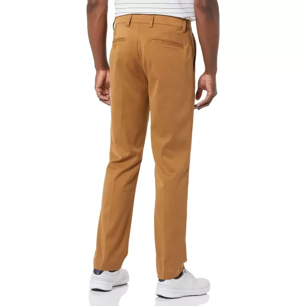 Amazon Essentials Mens SlimFit Stretch Golf PantPolyester Blend Light Khaki Brown