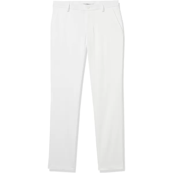 Amazon Essentials Mens SlimFit Stretch Golf PantPolyester Blend White