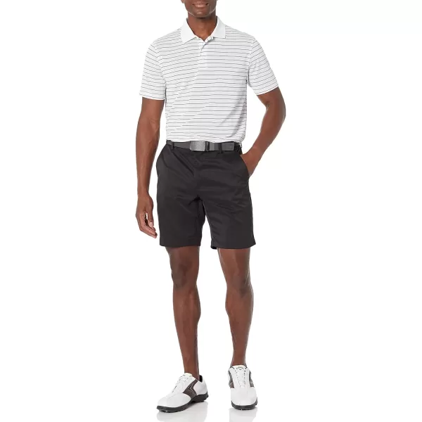 Amazon Essentials Mens SlimFit Stretch Golf ShortPolyester Blend Black