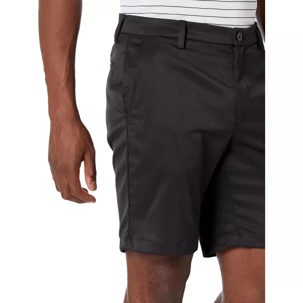 Amazon Essentials Mens SlimFit Stretch Golf ShortPolyester Blend Black