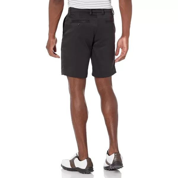 Amazon Essentials Mens SlimFit Stretch Golf ShortPolyester Blend Black