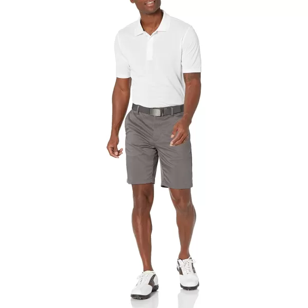 Amazon Essentials Mens SlimFit Stretch Golf ShortPolyester Blend Grey