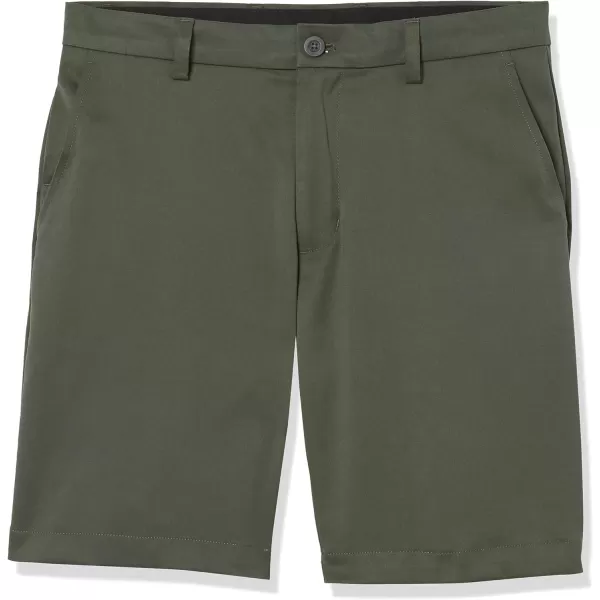 Amazon Essentials Mens SlimFit Stretch Golf ShortPolyester Blend Olive