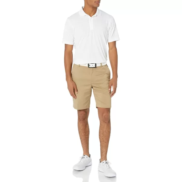 Amazon Essentials Mens SlimFit Stretch Golf ShortRecycled Polyester Blend Khaki Brown