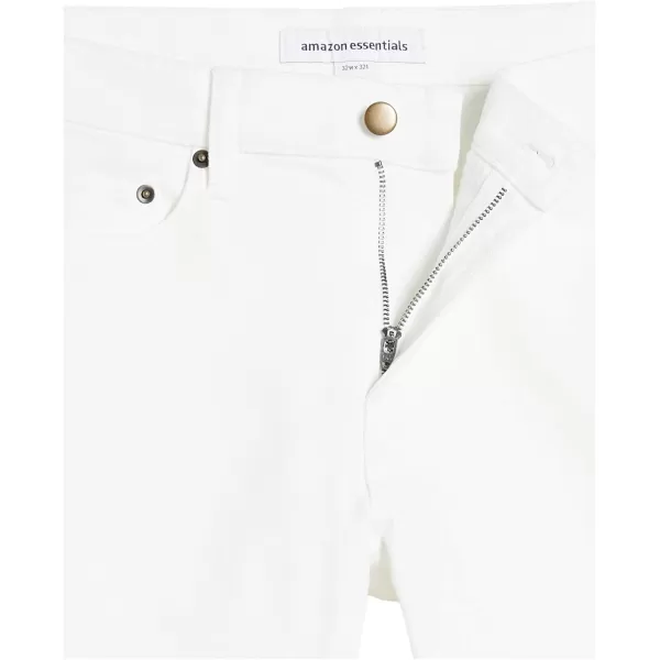 Amazon Essentials Mens SlimFit Stretch JeanBright White