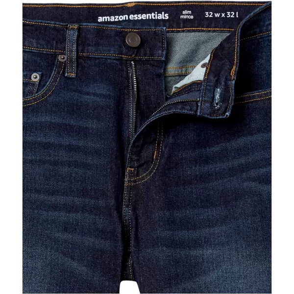 Amazon Essentials Mens SlimFit Stretch JeanIndigo Wash