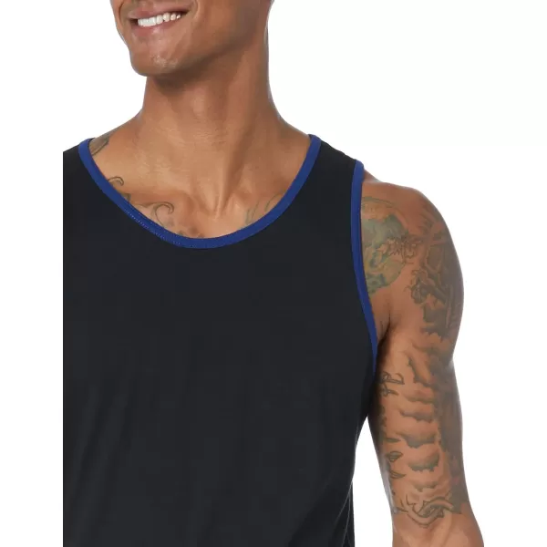 Amazon Essentials Mens SlimFit Tank TopBlackBlue