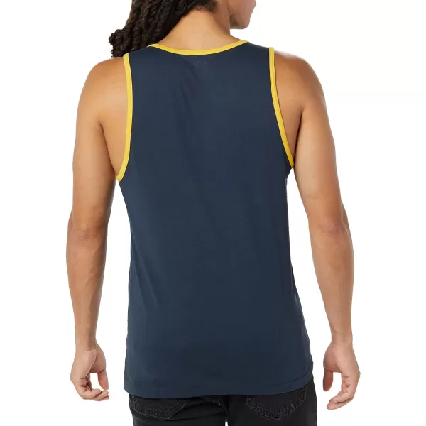 Amazon Essentials Mens SlimFit Tank TopNavyYellow