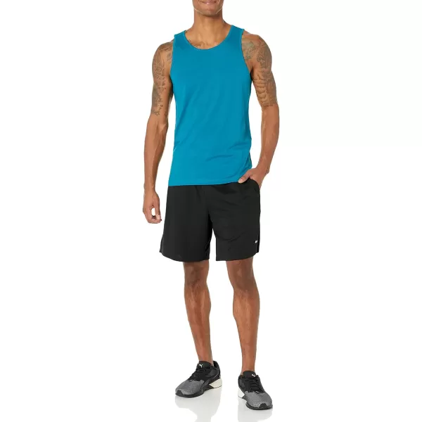 Amazon Essentials Mens SlimFit Tank TopTeal Blue