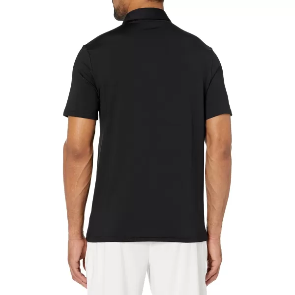 Amazon Essentials Mens SlimFit Tech Stretch Polo ShirtBlack