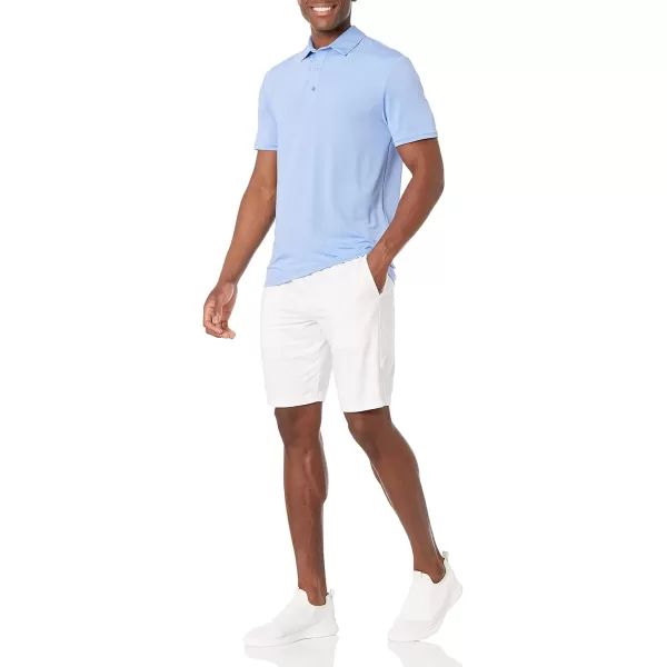 Amazon Essentials Mens SlimFit Tech Stretch Polo ShirtBlue