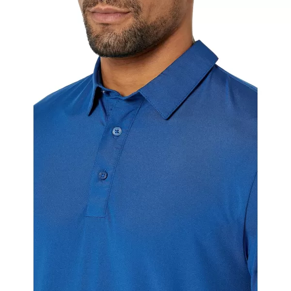 Amazon Essentials Mens SlimFit Tech Stretch Polo ShirtBright Blue