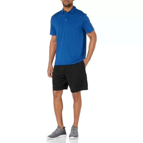 Amazon Essentials Mens SlimFit Tech Stretch Polo ShirtBright Blue