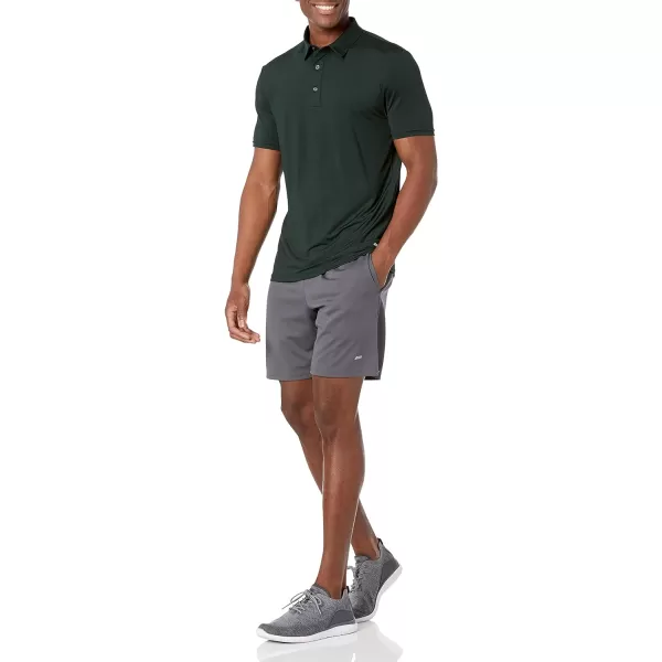 Amazon Essentials Mens SlimFit Tech Stretch Polo ShirtDark Green