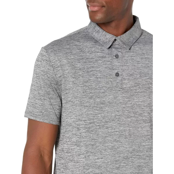 Amazon Essentials Mens SlimFit Tech Stretch Polo ShirtDark Grey Heather