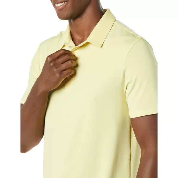 Amazon Essentials Mens SlimFit Tech Stretch Polo ShirtPineapple Yellow