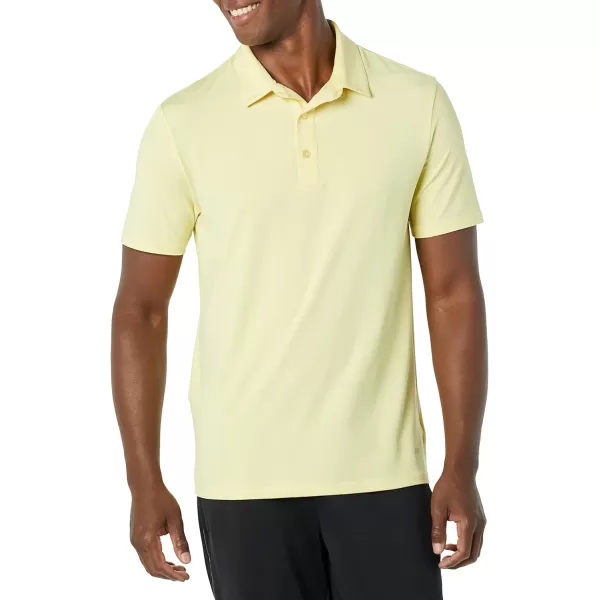 Amazon Essentials Mens SlimFit Tech Stretch Polo ShirtPineapple Yellow