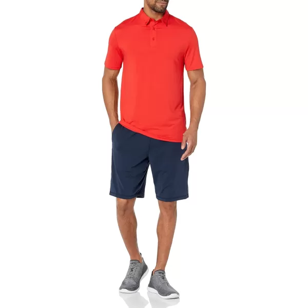 Amazon Essentials Mens SlimFit Tech Stretch Polo ShirtRed