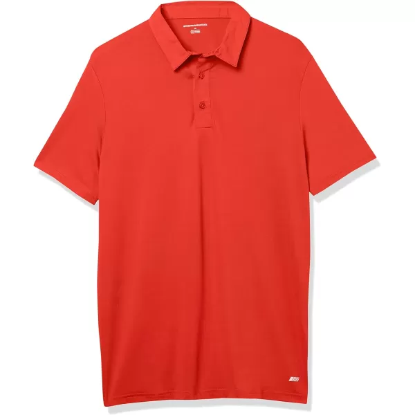 Amazon Essentials Mens SlimFit Tech Stretch Polo ShirtRed