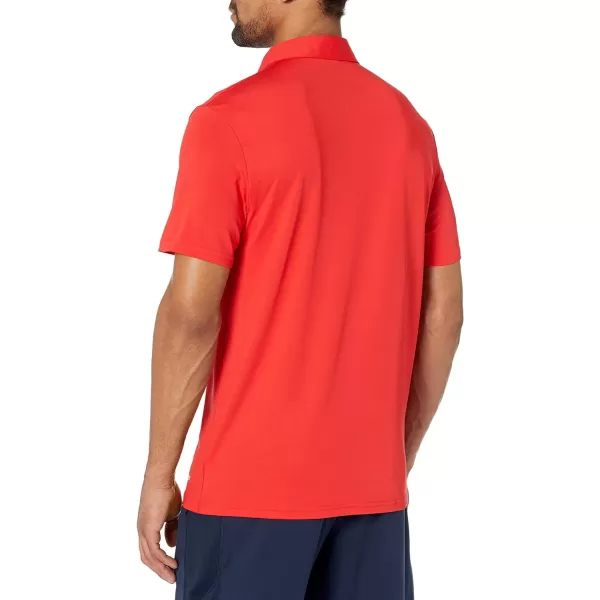 Amazon Essentials Mens SlimFit Tech Stretch Polo ShirtRed