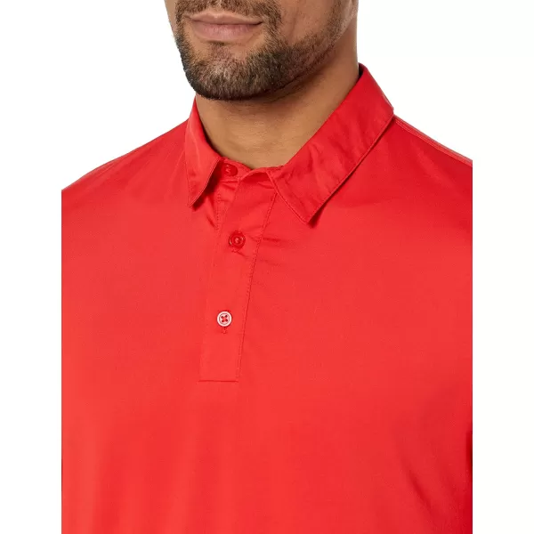 Amazon Essentials Mens SlimFit Tech Stretch Polo ShirtRed