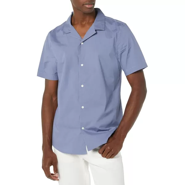 Amazon Essentials Mens SlimFit Vacation ShirtWashed Blue