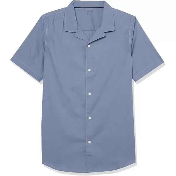 Amazon Essentials Mens SlimFit Vacation ShirtWashed Blue