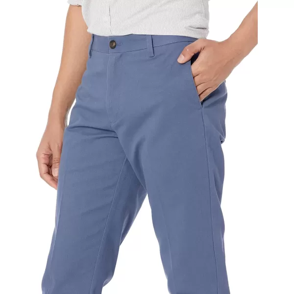 Amazon Essentials Mens SlimFit WrinkleResistant FlatFront Chino PantIndigo