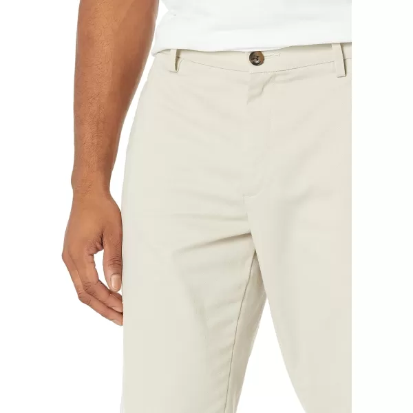 Amazon Essentials Mens SlimFit WrinkleResistant FlatFront Chino PantStone