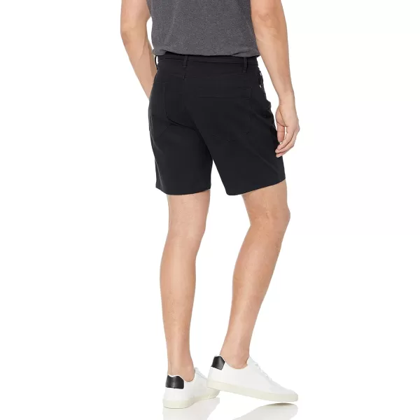 Amazon Essentials Mens Slimfit 7 Inseam Stretch 5Pocket ShortBlack