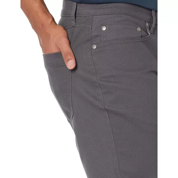 Amazon Essentials Mens Slimfit 7 Inseam Stretch 5Pocket ShortDark Grey