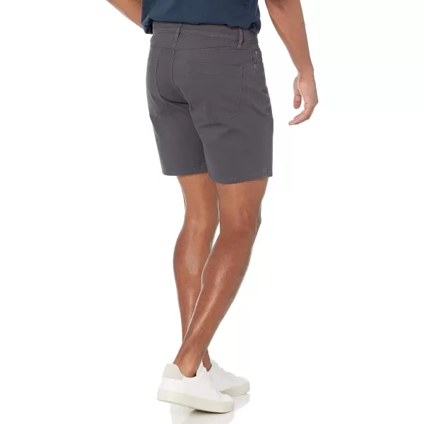 Amazon Essentials Mens Slimfit 7 Inseam Stretch 5Pocket ShortDark Grey