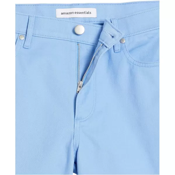 Amazon Essentials Mens Slimfit 7 Inseam Stretch 5Pocket ShortLight Blue