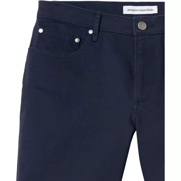 Amazon Essentials Mens Slimfit 7 Inseam Stretch 5Pocket ShortMidnight Blue