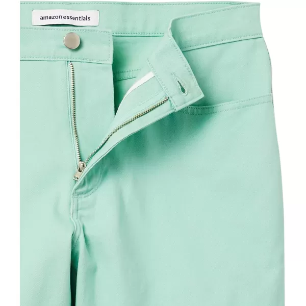 Amazon Essentials Mens Slimfit 7 Inseam Stretch 5Pocket ShortMint Green