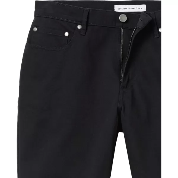 Amazon Essentials Mens Slimfit 9 Inseam Stretch 5Pocket ShortBlack