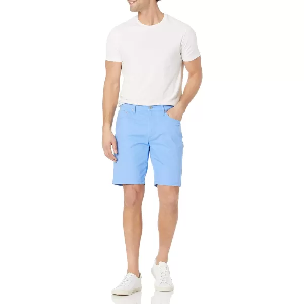 Amazon Essentials Mens Slimfit 9 Inseam Stretch 5Pocket ShortLight Blue