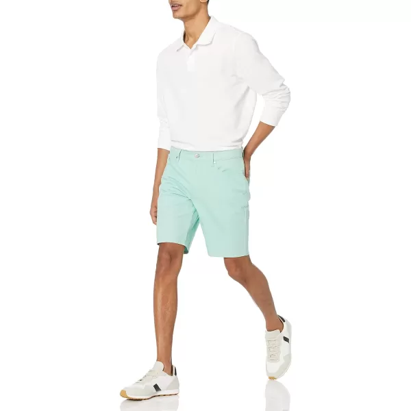 Amazon Essentials Mens Slimfit 9 Inseam Stretch 5Pocket ShortMint Green